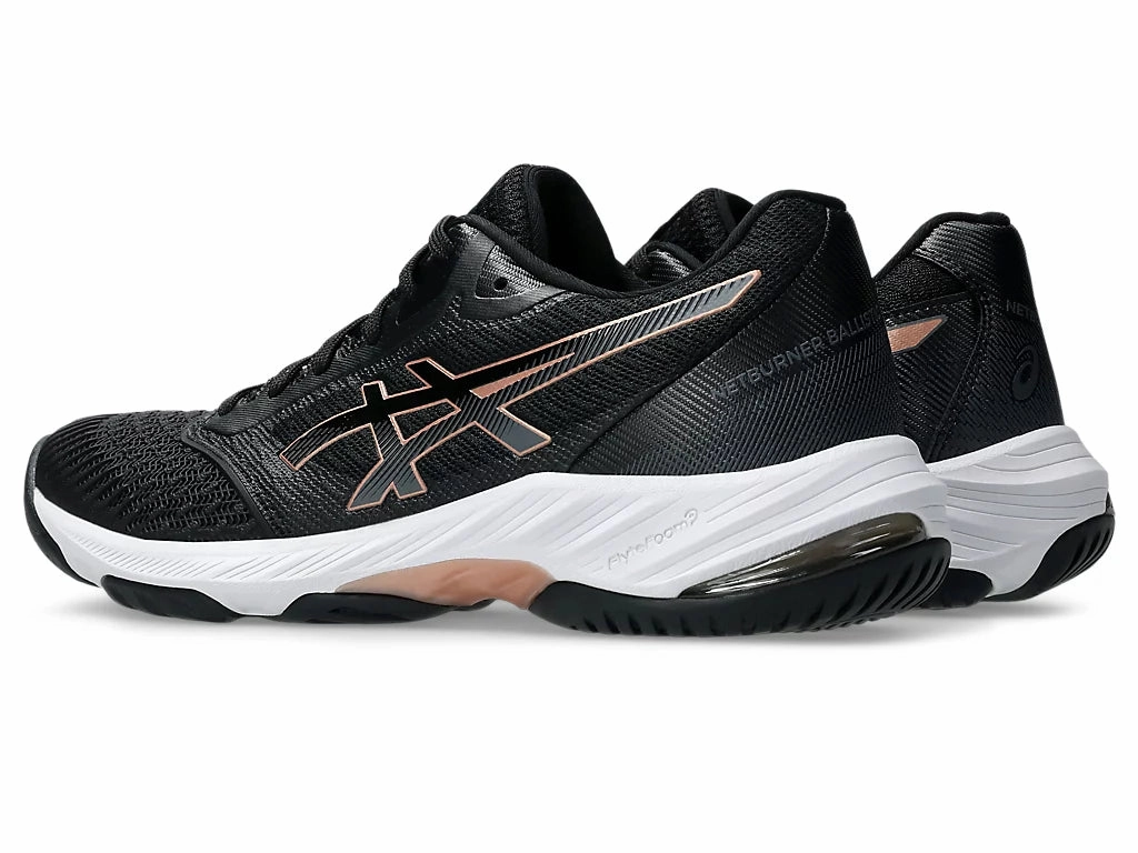 Asics Netburner Ballistic FF 3 Womens Black/Rose Gold Best Asics Workout Shoes