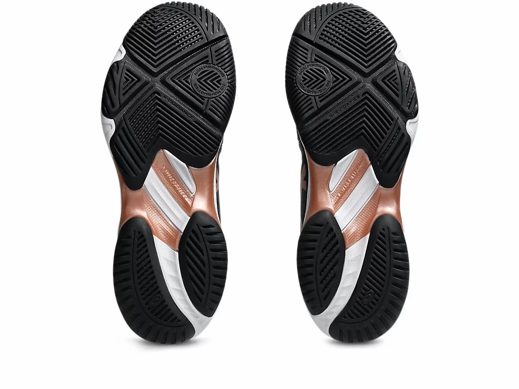 Asics Netburner Ballistic FF 3 Womens Black/Rose Gold Asics Sustainable Shoes