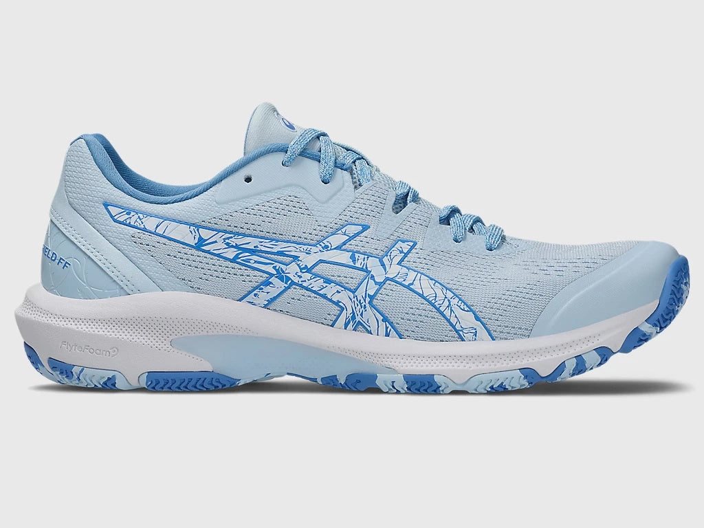 Asics Duomax Shoes Price Asics Netburner Sheild FF Womens Light Blue/White