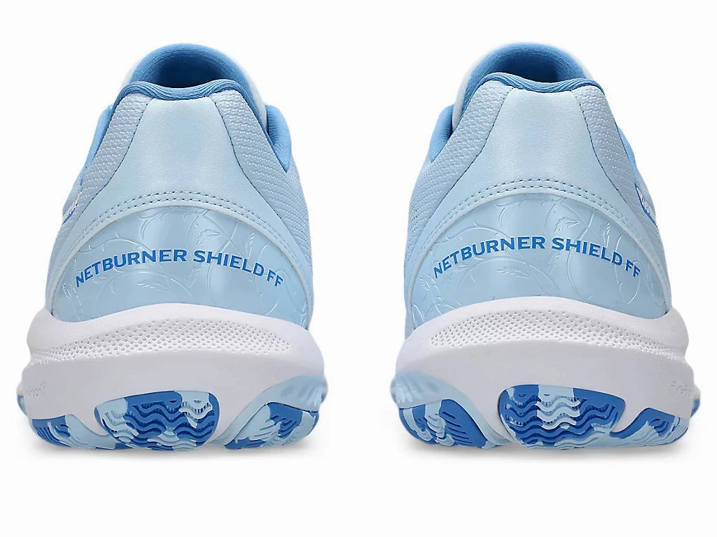 Asics Netburner Sheild FF Womens Light Blue/White Asics Tennis Shoes Size 10
