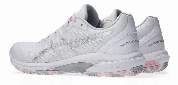 Asics Netburner Sheild FF Womes White/Cotton Candy Dan Gable Asics Classic Wrestling Shoes