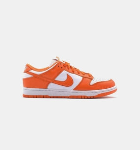 Asics Steel Cap Shoes Dunk Low Syracuse Mens Lifestyle Shoe - White/Orange Limit One Per Customer