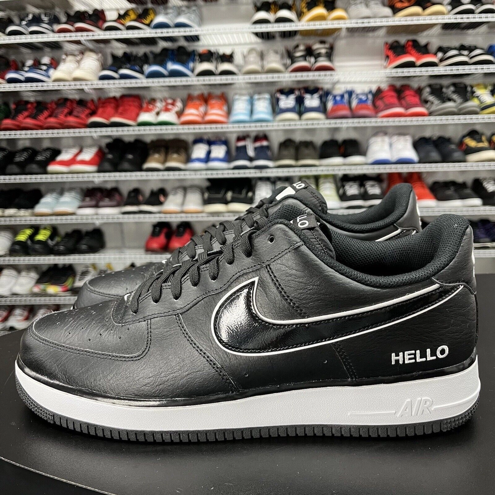 Nike Air Force 1 Low 07 LX Hello Black 2021 CZ0327-001 Men's Size 14 High End Asics Running Shoes