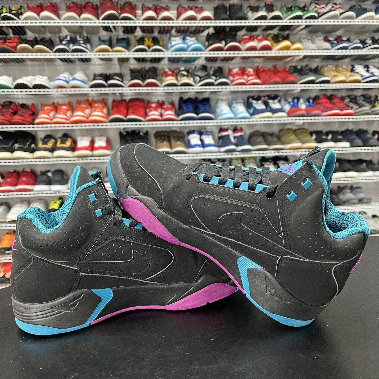 Shop Deals On Asics Gel-kayano 32 Running Shoes Nike Air Flight Lite Mid Black Cyber Teal DQ7687-002 Men's Size 8.5