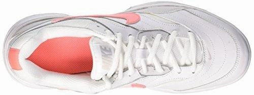 Asics Shoes Designer Nike Women's Court Lite Tennis Shoe, White/Lava Glow-Vast Grey, 6