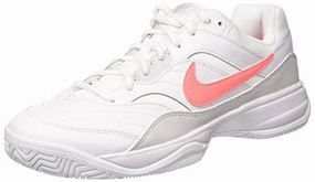 Asics Japan S Pf Sportstyle Shoes Nike Women's Court Lite Tennis Shoe, White/Lava Glow-Vast Grey, 6