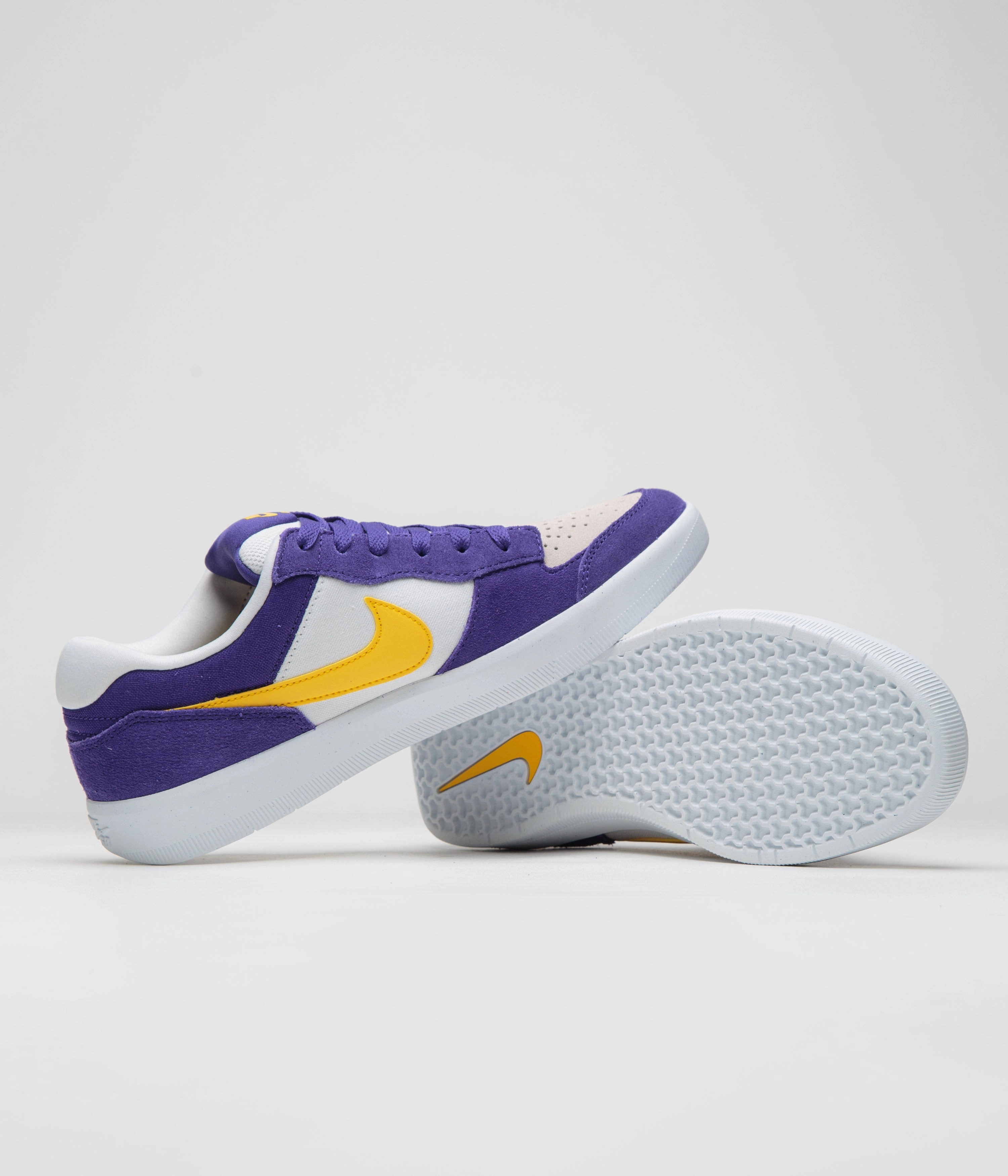 Nike SB Force 58 Shoes - Court Purple / Amarillo - White - White Best Asics Running Shoes Plantar Fasciitis