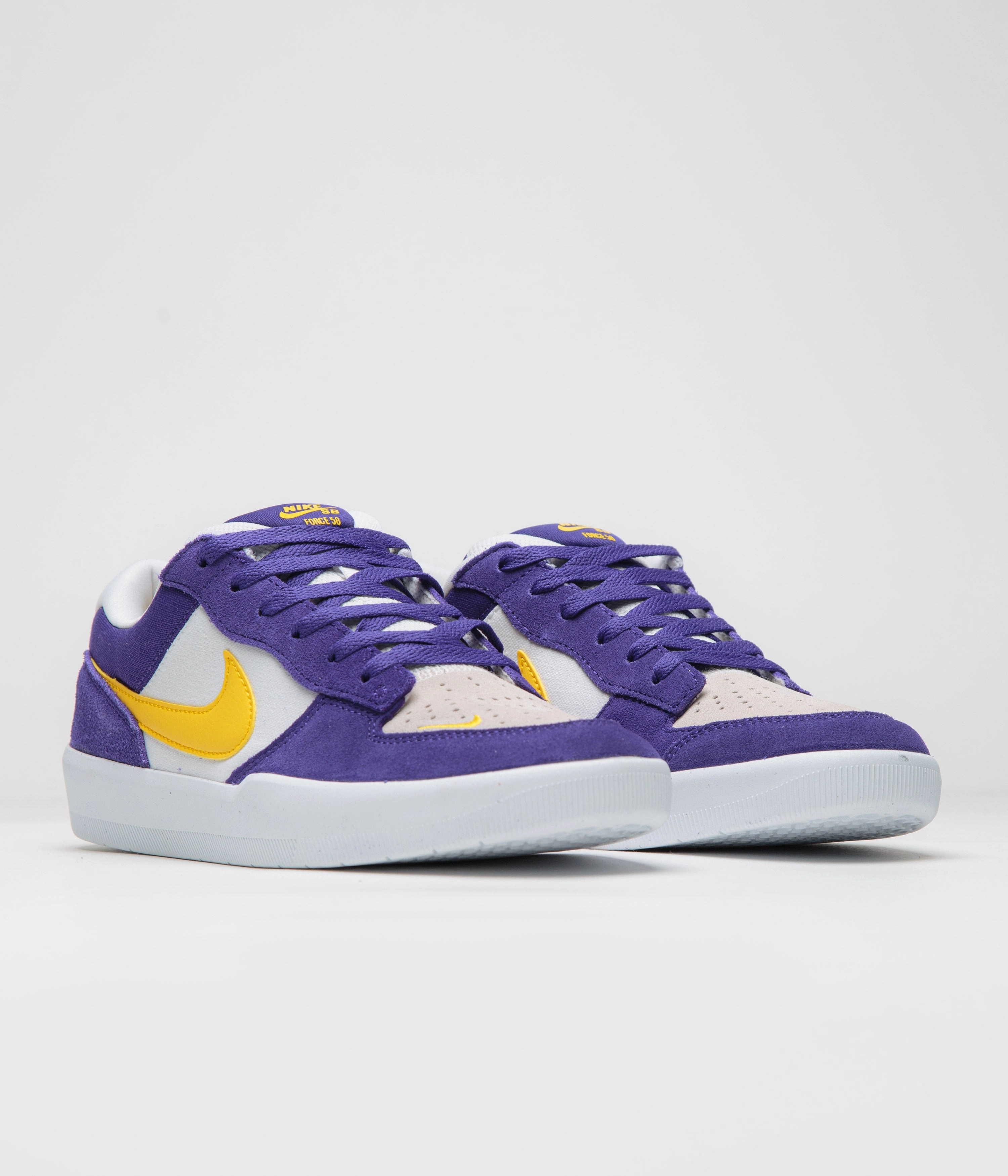 Nike SB Force 58 Shoes - Court Purple / Amarillo - White - White Purchase Asics Shoes Online