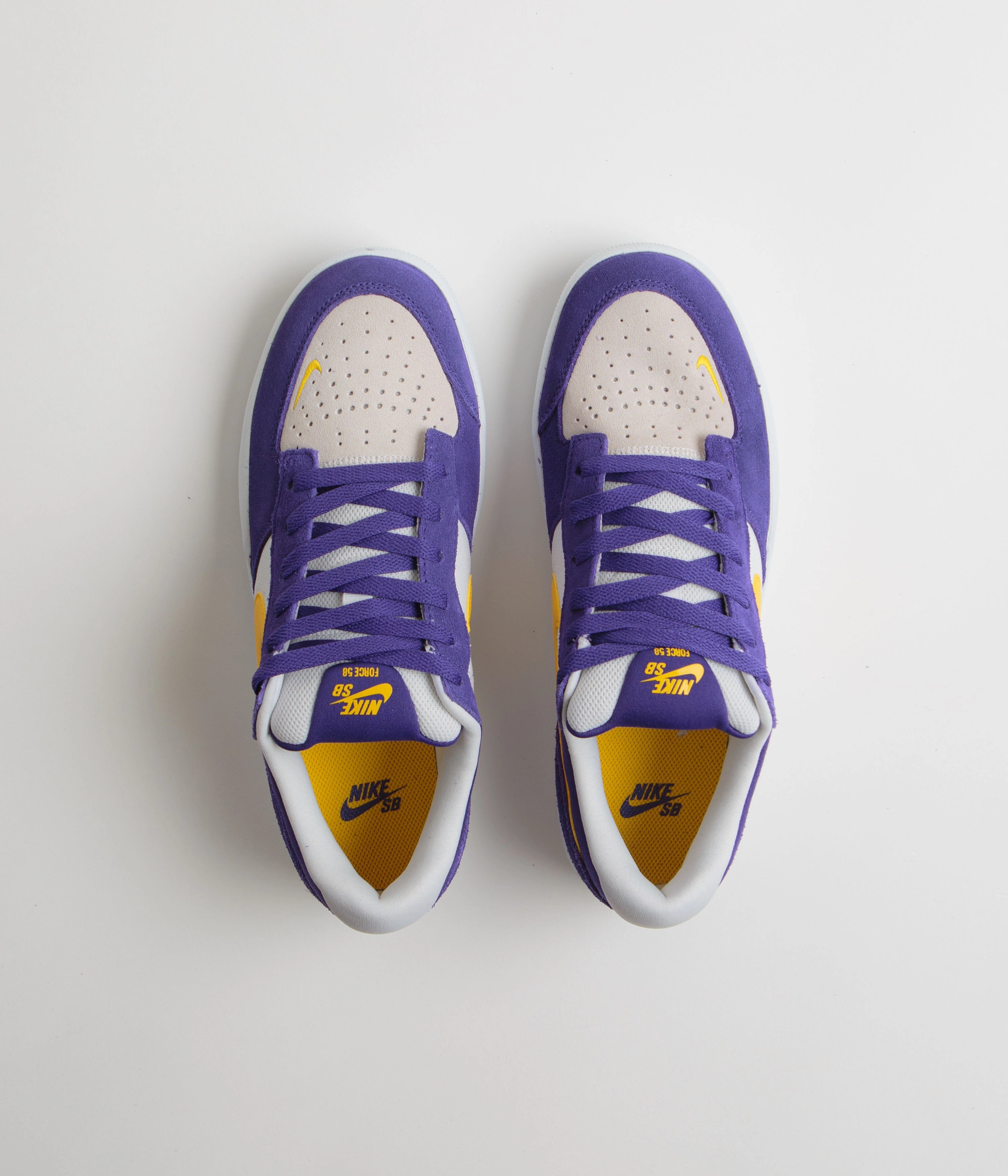 Baby Asics Shoes Nike SB Force 58 Shoes - Court Purple / Amarillo - White - White