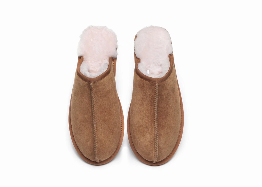 Australian Shepherd UGG Men Sheepskin Slipper Water Resistant Bennett Metallic Slippers