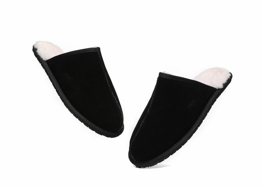 Koolaburra Slippers On Sale Australian Shepherd UGG Men Sheepskin Slipper Water Resistant Bennett