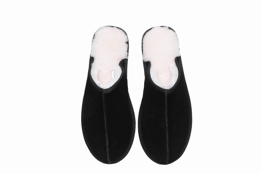 Kei Truck Slippers Australian Shepherd UGG Men Sheepskin Slipper Water Resistant Bennett