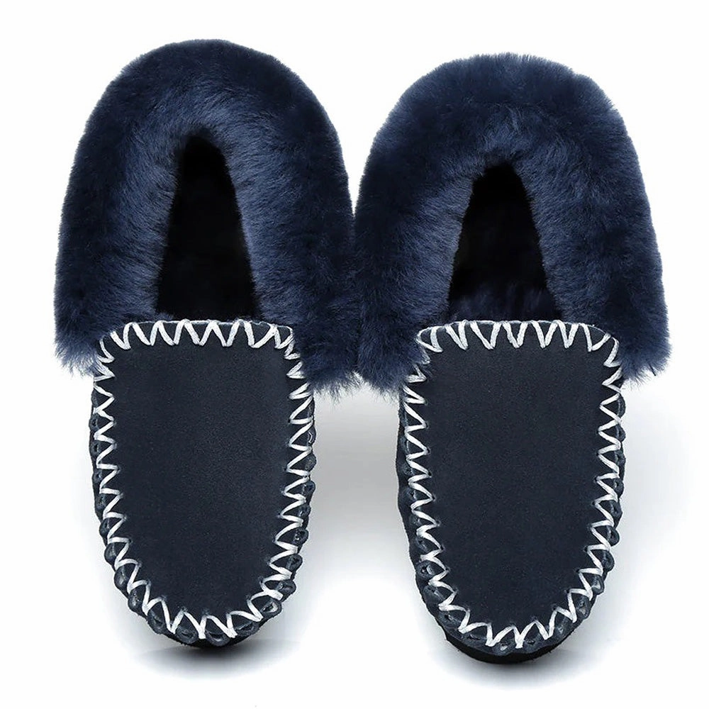 Belle Slippers Australian Shepherd UGG MENS POPO MOCCASINS BIG SIZE