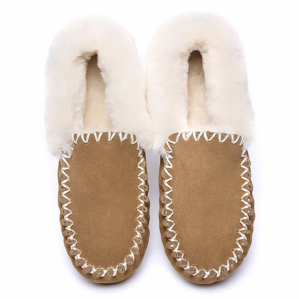 Australian Shepherd UGG MENS POPO MOCCASINS BIG SIZE Marshmallow Warmies Slippers