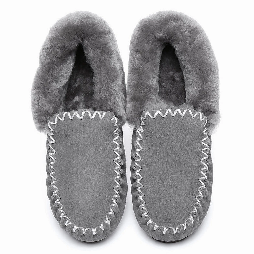 Australian Shepherd UGG MENS POPO MOCCASINS BIG SIZE Slids