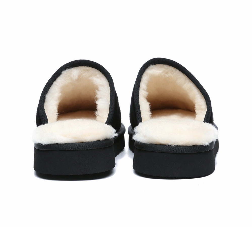 Rilakkuma Slippers AUSTRALIAN SHEPHERD UGG Slippers Men Sheepskin Wool Scuff Cruz