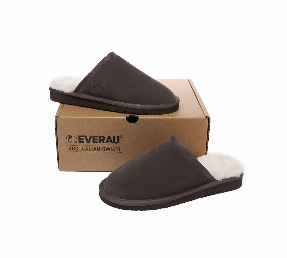 Skechers Slippers AUSTRALIAN SHEPHERD UGG Slippers Men Sheepskin Wool Scuff Cruz