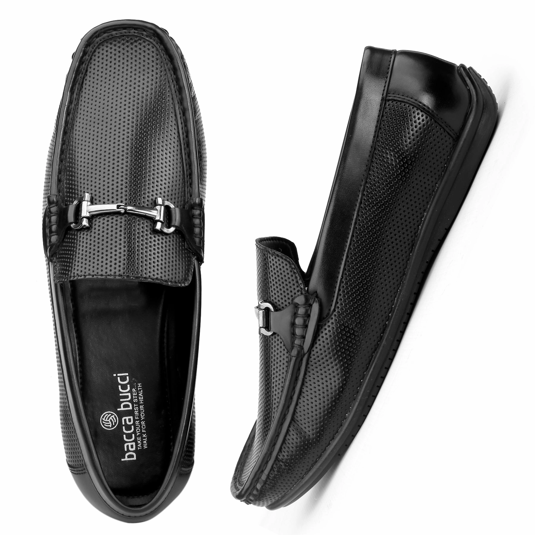 Social Loafers Bacca Bucci PARIS Loafers Moccasins Shoes for Men with Elegant Buckle