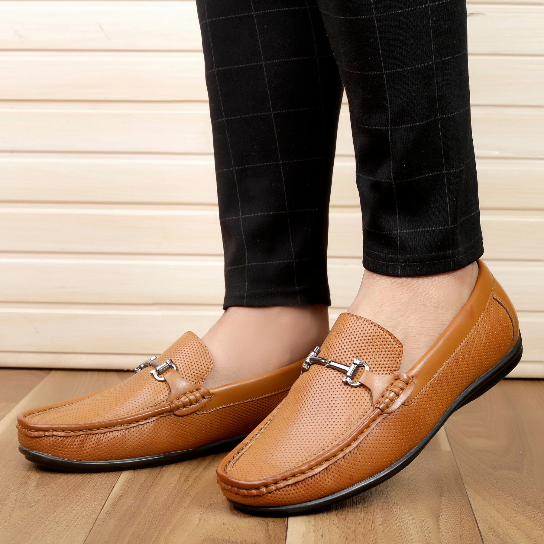 Bacca Bucci PARIS Loafers Moccasins Shoes for Men with Elegant Buckle Zagreb Heeled Loafers