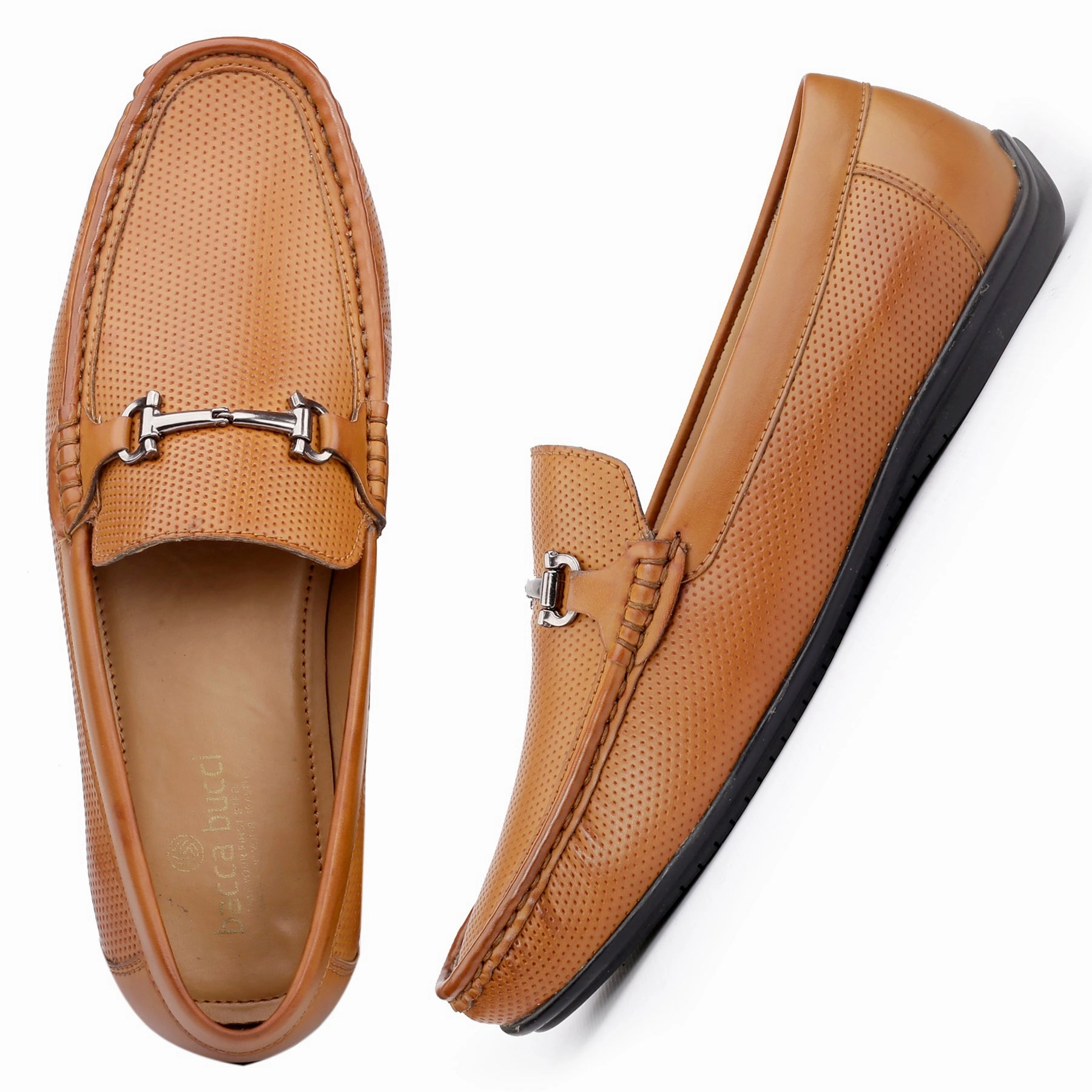 Bacca Bucci PARIS Loafers Moccasins Shoes for Men with Elegant Buckle Loafers Bread Twp Pa