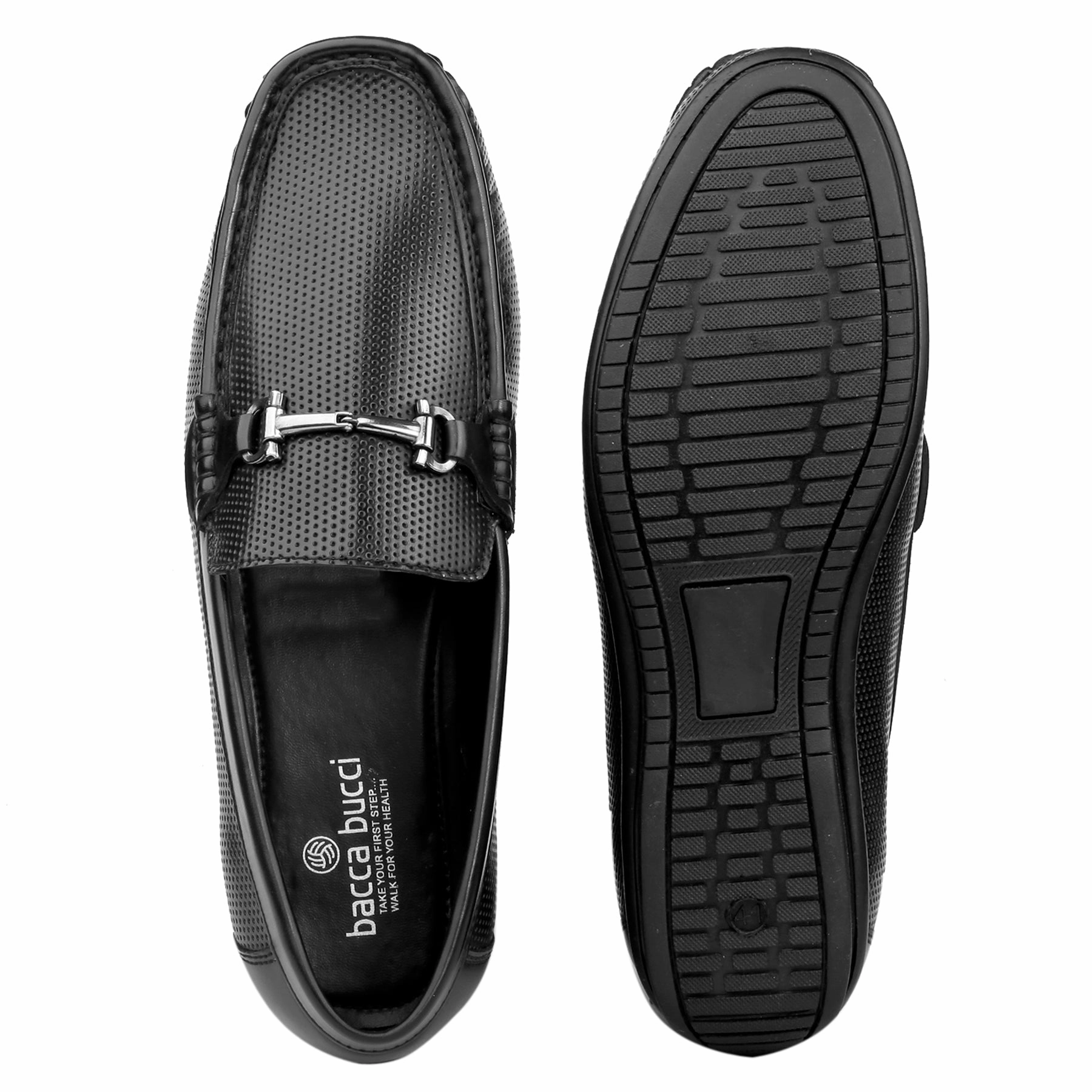 Bacca Bucci PARIS Loafers Moccasins Shoes for Men with Elegant Buckle Leather Loafers Casual