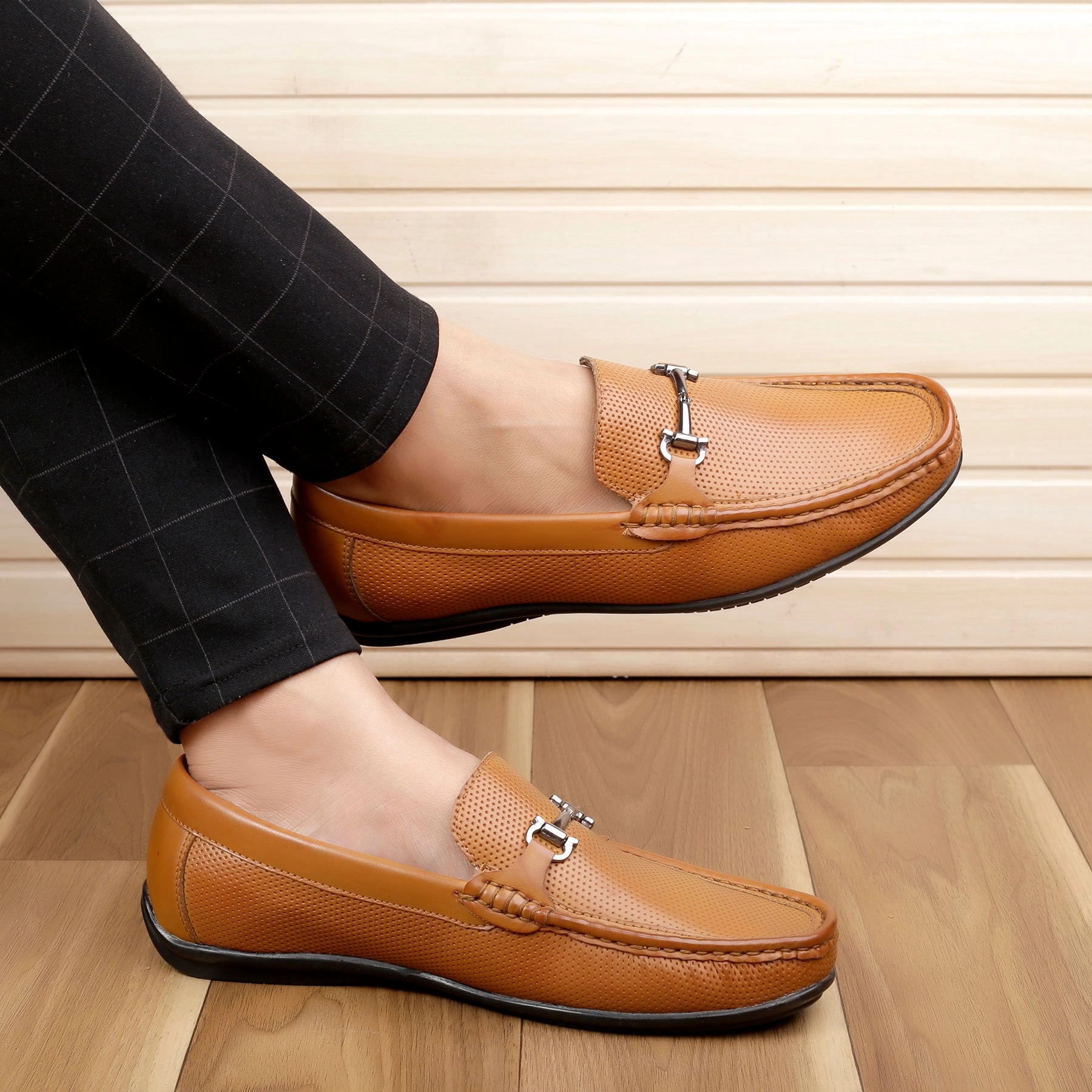 Dress Socks For Loafers Bacca Bucci PARIS Loafers Moccasins Shoes for Men with Elegant Buckle
