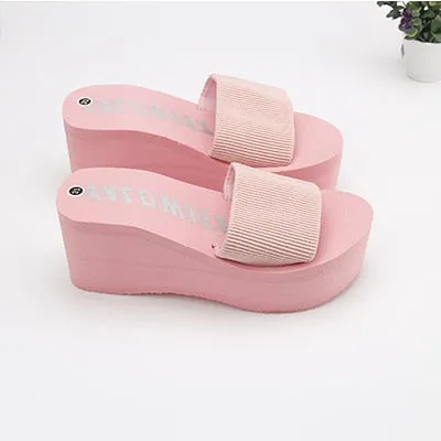 Women Beach Elastic Fabric Slippers Mellow Luxe Recovery Slide
