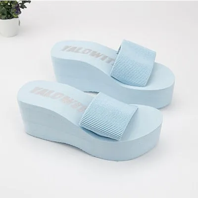 Women Beach Elastic Fabric Slippers Slippers Porn