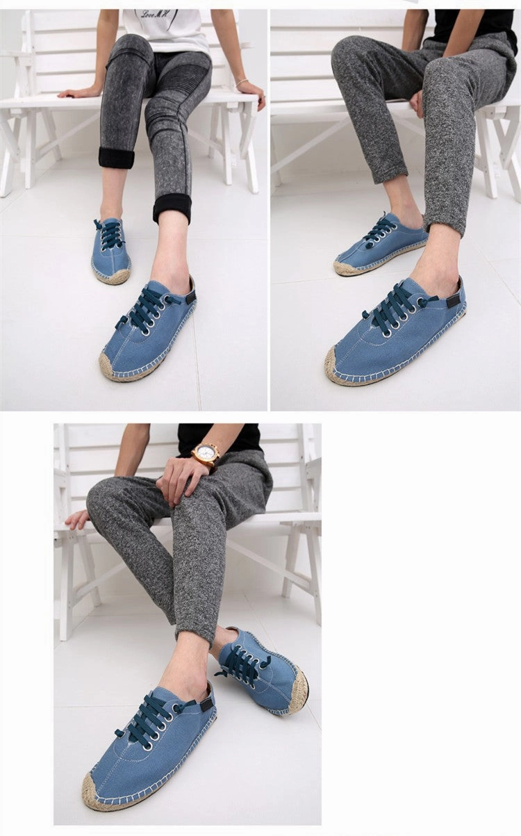Flat Shoes For Teachers SERENE 3 Colors Man Lace-up Flats Casual Canvas Shoes