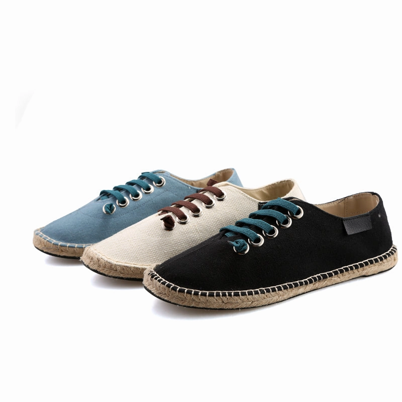 SERENE 3 Colors Man Lace-up Flats Casual Canvas Shoes Mesh Flats Shoes