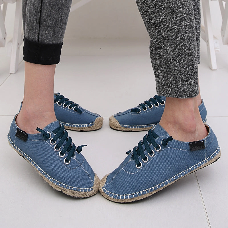 Flats Shoes With Arch Support SERENE 3 Colors Man Lace-up Flats Casual Canvas Shoes