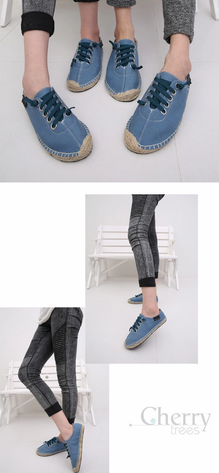 SERENE 3 Colors Man Lace-up Flats Casual Canvas Shoes Bottom Tennis Shoes