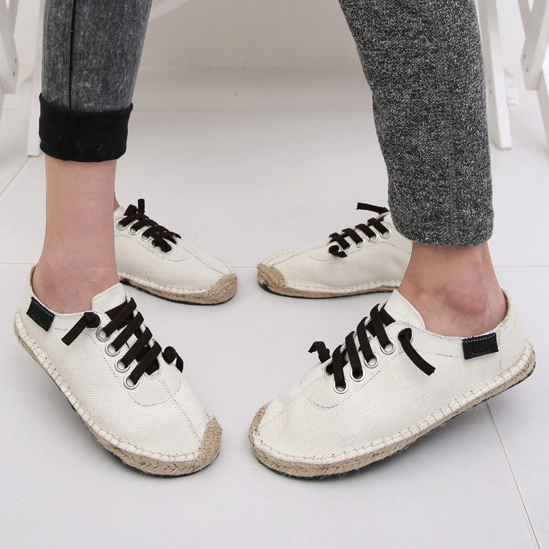 SERENE 3 Colors Man Lace-up Flats Casual Canvas Shoes Rain Shoes Flats