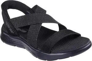 Skechers Women's Go Walk Flex Sandal-Glimmer Up Hands Free Slip-ins Flip Flops With Suit