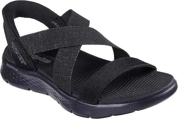 Skechers Women's Go Walk Flex Sandal-Glimmer Up Hands Free Slip-ins Extra Soft Flip Flops