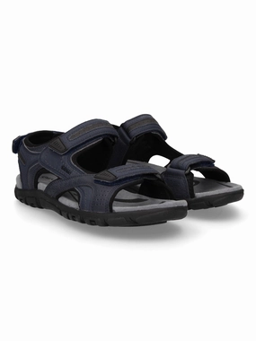 Men's Strada Breathable Sandals,Petrol Heeled Slides