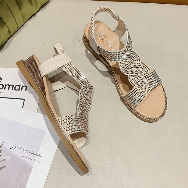 Sole Of Sandals Belifi Rhinestone Wedge Sandals