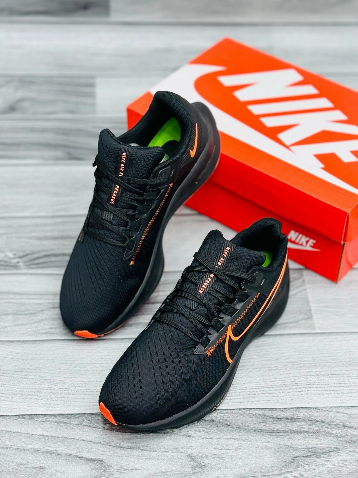 Nike Air Zoom Pegasus 38  Black/Orange Asics Shoe Sales