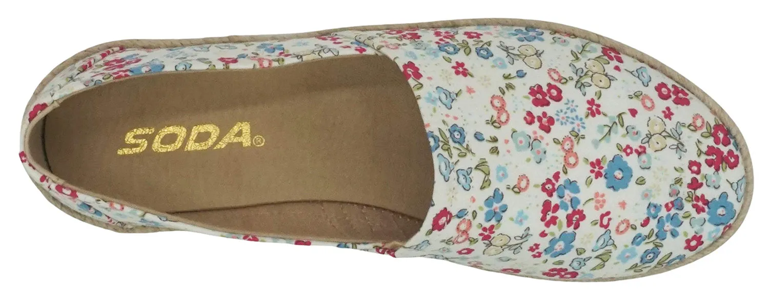 The Row Loafers Betty-S Floral Magenta Soda