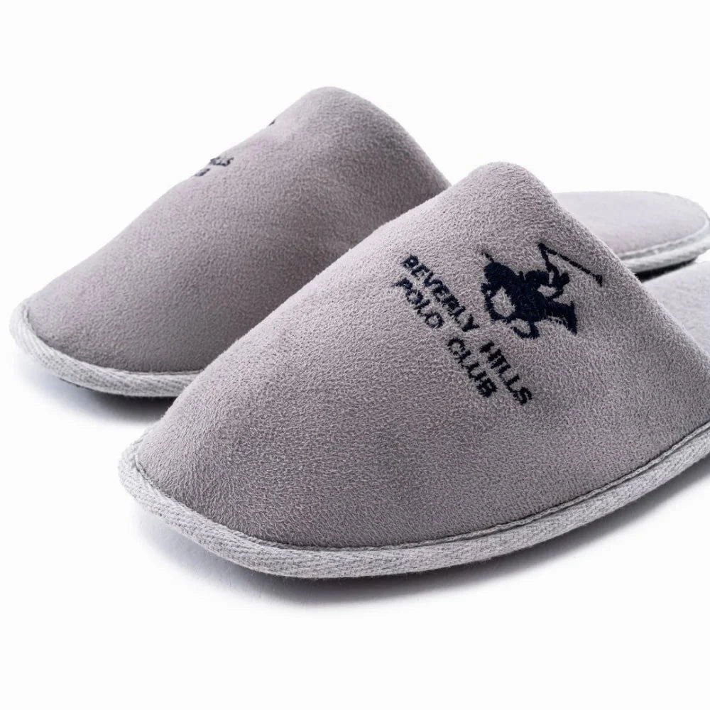 Sliver Slippers Beverly Hills Polo Club Mink Winter Slippers Men