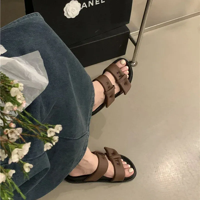 Tom Slippers binfenxie 2024 Summer Platform Women Slippers Fashion Elegant Slip On Increase Slides Shoes Ladies Comfort Open Toe Beach Sandals