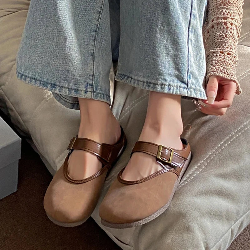 binfenxie  -  Flats Mules Shoes Women Casual Cozy Soft Walking Slippers 2024 Summer Slingback Flip Flops Sandals Fashion Dress Femme Slides Flip Flops For Home Use