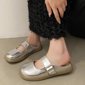 binfenxie  -  Flats Women Slippers Casual Soft Walking Mules Shoes New Summer Brand 2024 Dress Cozy Sandals Slingback Flip Flops Female Slides Notre Dame Flip Flops