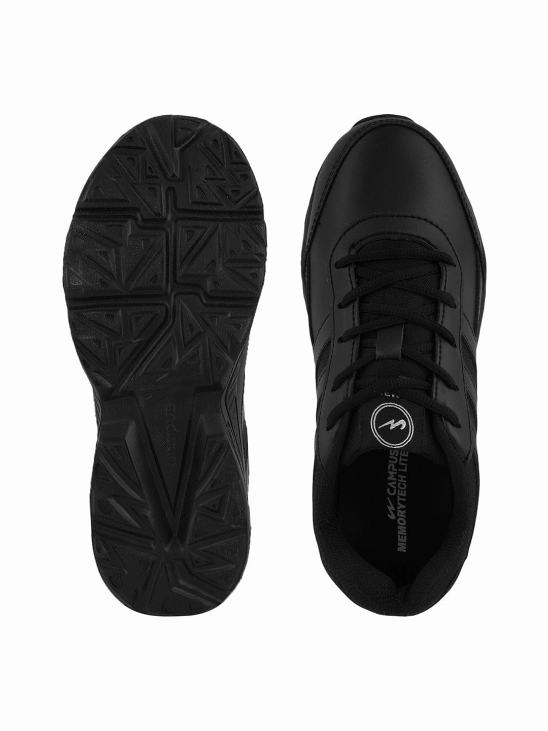 BINGO-151A Black Boys School Shoes Running Walking Shoes