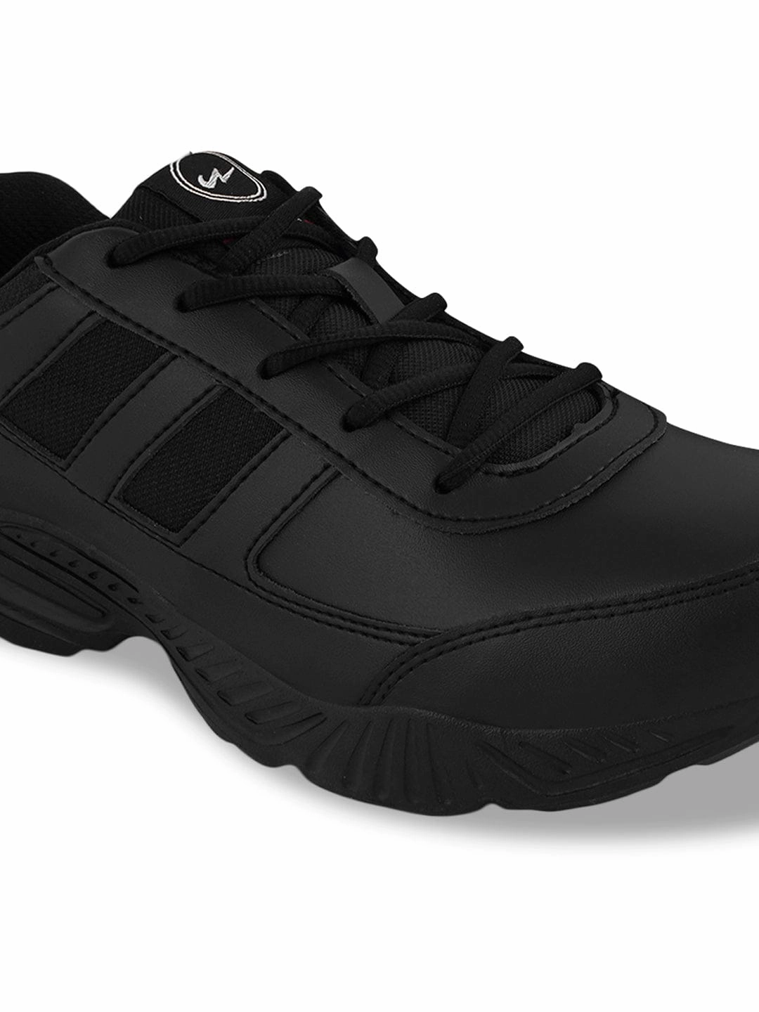 BINGO-151A Black Boys School Shoes Best Running Shoe For Knee