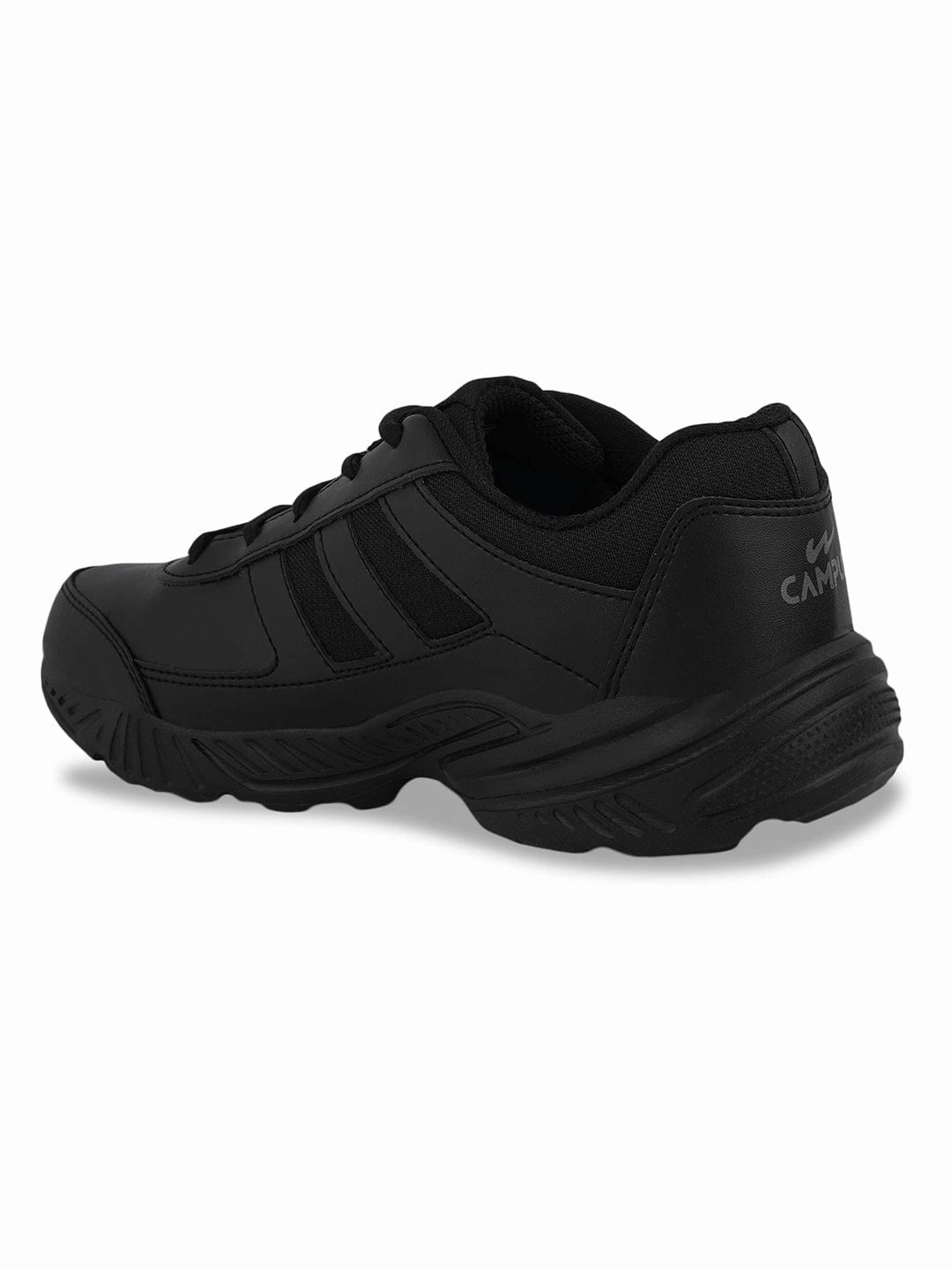 Hiking Vs Running Shoes BINGO-151A Black Boys School Shoes