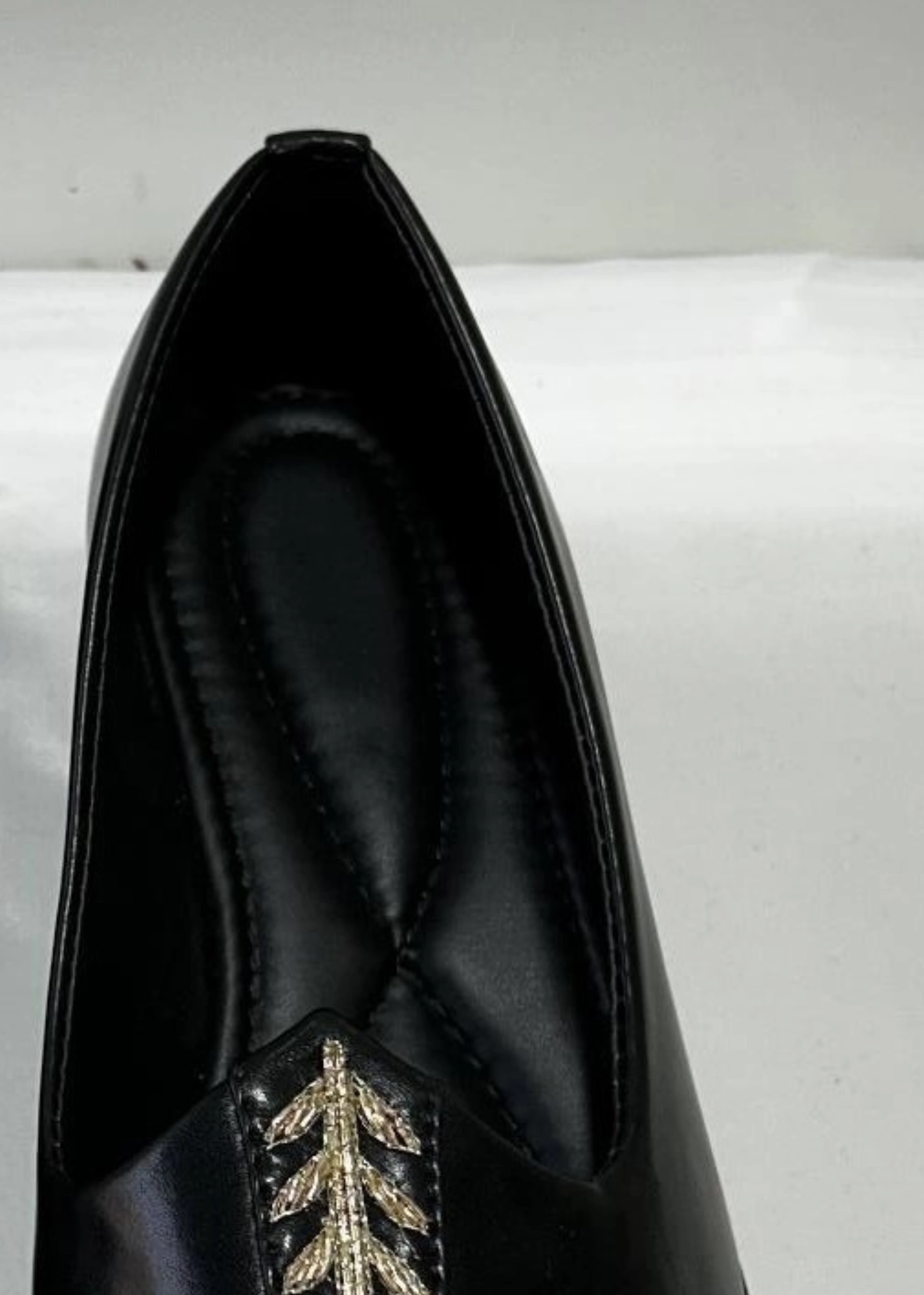 Suede Loafers Rubber Sole BLACK EMB JUTI STYLE SHOES FOR MEN