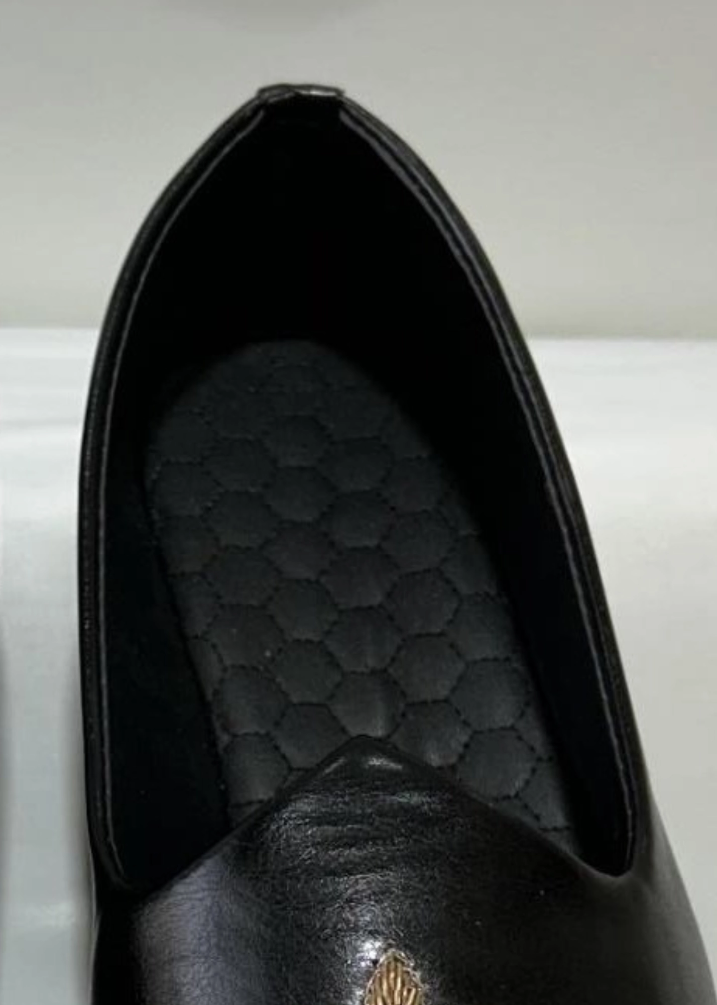 Loafers And Leggings BLACK LEATHER SHOES FOR MEN