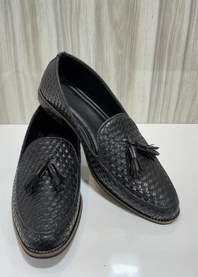 BLACK MATT LEATHER SHOES FOR MEN Peter Milar Loafers