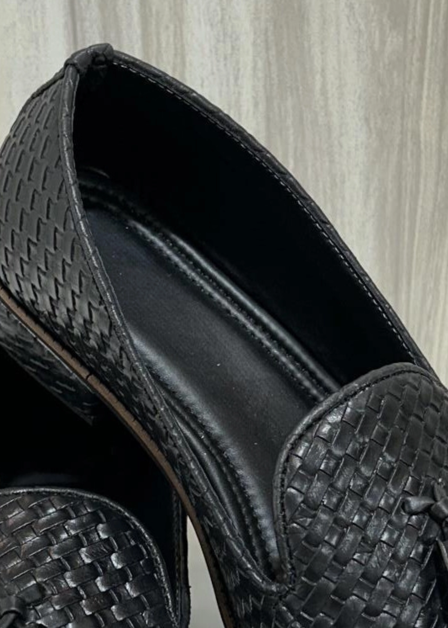 Leather Driver Loafers BLACK MATT LEATHER SHOES FOR MEN